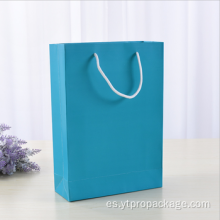 Bolsas de papel de compras personalizadas Logotipo de impresión promocional de tela